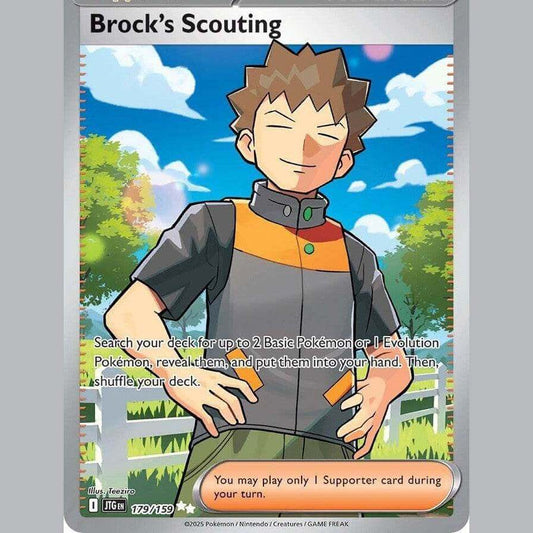 Pokémon Brock's Scouting 179/159 Journey Together Full Art - TCG Haven