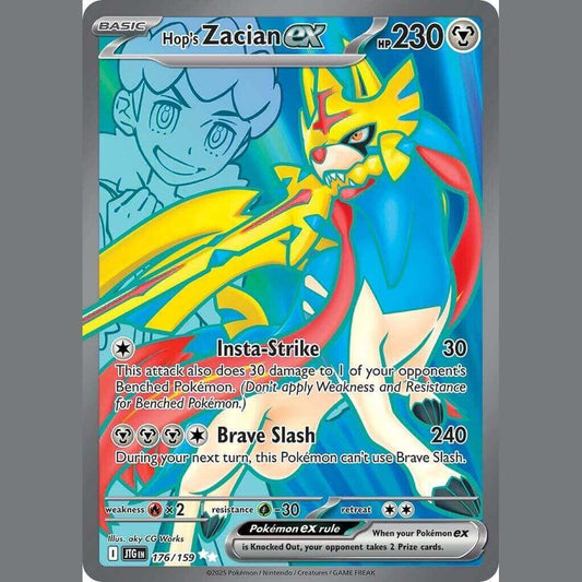Pokémon Hop's Zacian ex 176/159 Journey Together Full Art - TCG Haven