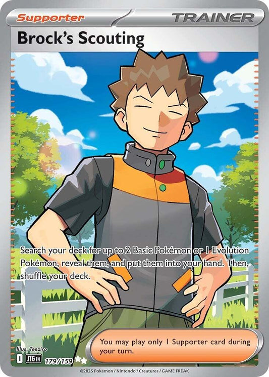 Pokémon Brock's Scouting 179/159 Journey Together Full Art